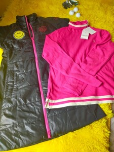 お買い得品！！【レディース♪GOLFウェア】『FILA★中綿入り♪ダブルジッパーワンピース』『未使用★Munsigwear★THERMAL♪長袖シャツ』