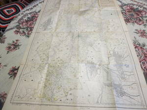  старая карта Nagano префектура. карта вместе . павильон выпуск Meiji 41 год 