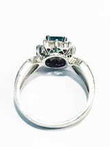 Pt900 エメラルド 0.39ct / ダイヤ 0.32ct リング 指輪 8号 プラチナ qoj.K1140_画像6