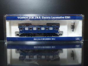 20●●TOMIX 2136 国鉄 ED61形 電気機関車 (青色) 旧製品 ●●