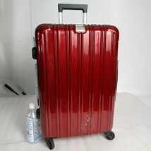 中古121　Mサイズ　フレームケース　スーツケース　キャリーケース　レジェンドウォーカー　TSA　レッド_画像1
