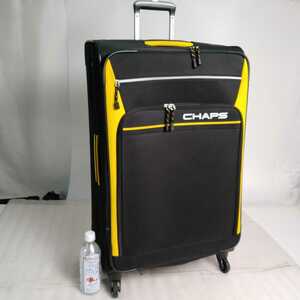 中古187　大型　CHAPS　ソフトケース　キャリーケース　スーツケース　ブラック