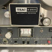 TEAC オープンリールデッキ A-2500 RE-711 希少アイテム 金属空リール 動作未確認　現状品_画像4