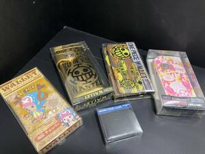 5050◆ONE PIECE　ワンピース　2つ折りウォレット　財布　チェーン付　まとめ　ACE＆LAW　海図チョッパー　GOLD LAWなど◆D1