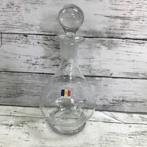 【長期保管品】カメイガラス ルーマニア製 デキャンタ 葡萄柄 クリスタルガラス デカンタ 水差 KAMEI GLASS_画像1