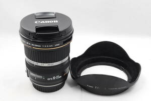 ★良品★ 即決 売切 格安 CANON キヤノン EF-S 10-22mm F3.5-4.5 USM ズームレンズ フード付！！（R5-778）