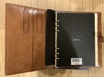 【未使用】FILOFAX(ファイロファックス) ロックウッド/A5コンパクト/ジップ/コニャック_画像3