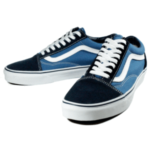 新品 VANS バンズ US アメリカ企画 OLDSKOOL オールドスクール 定番 Navy 青紺 ツートン スニーカー レディース US6.5（24.5cm）