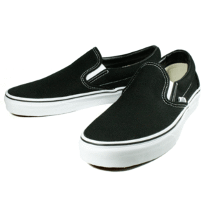 新品 VANS バンズ US アメリカ企画 スリッポン 定番 黒白 スニーカー レディース US5.5（23.5cm）