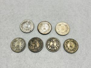 ・1スタ 10銭銀貨まとめ 7枚セット 明治〜大正 龍10銭/旭日10銭銀貨 コインケース無し 銀貨 地金 シルバー 日本 コレクション 保管品