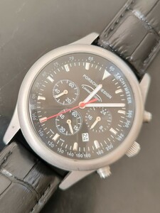 正規ポルシェデザイン6612リミテッドエディション　メンズクロノグラフ腕時計　稼働品　ベルト社外新品