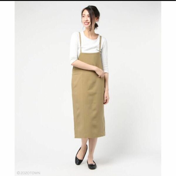 新品未使用　MILKFED. THIN STRAP DRESS ワンピース　ベージュ