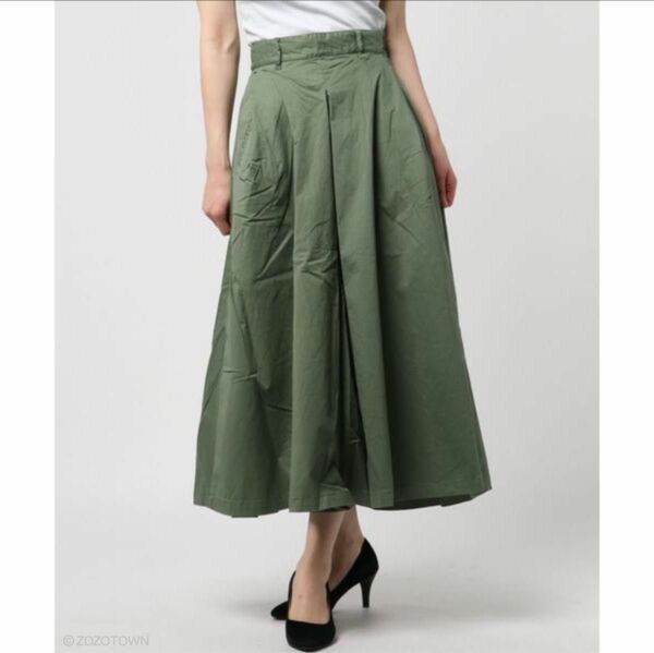 【MILKFED.】 TUCK SKIRT2 カーキ