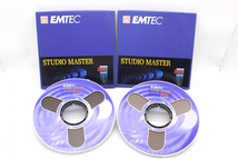 ◎【ト足】☆未使用品☆ EMTEC STUDIO MASTER 900 ハーフインチ 1/2 オープンリールテープ 2点 セット 箱付き CE503EWH1X_画像1