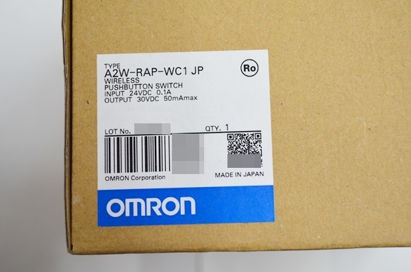 未使用 OMRON オムロン A2W-RAP-WC1 JP 無線押ボタンスイッチ親機