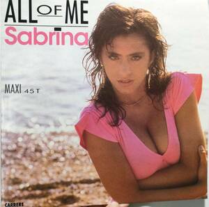 FRANCE ORIGINAL盤 ☆ SABRINA / ALL OF ME ☆ STOCK AITKEN WATERMAN PRODUCE 