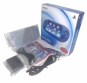 極美品　PSVITA 本体　PlayStation Vita 3G サファイア　ブルー 限定版 PCH-1100 AB04