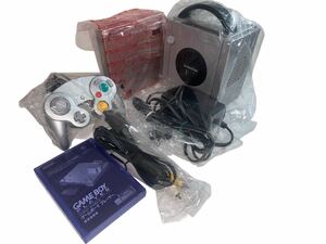  ultimate beautiful goods Nintendo Game Cube body dark red .i plus pack silver 