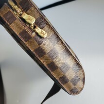 B18 美品 Louis Vuitton ルイヴィトン ボディバッグ ジェロニモス ダミエ ウエスト ショルダー メンズ 1円スタート_画像8