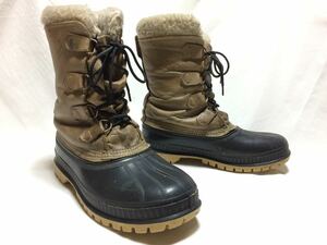 ★SOREL KAUFMAN BUFFALO カナダ製 size7 ベージュ ブラック スノーブーツ ソレル カウフマン バッファロー レア ビンテージ ヴィンテージ