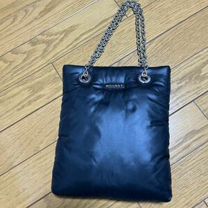 送料込！ MOUSSY ハンドバック　黒　チェーン　used 美品