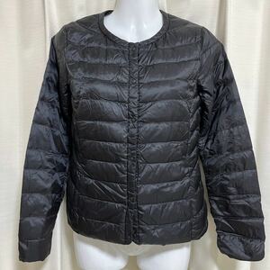 送料込 UNIQLO 軽量ダウン　黒　S size used