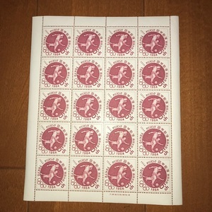  Tokyo Olympic 1964 year no. 18 times Olympic contest convention commemorative stamp seat soccer 