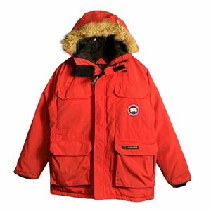 CANADA GOOSE カナダ グース 4565JR ダウンジャケット　EXPEDITION エクペディション　レッド系　赤　1円スタート　XLサイズ