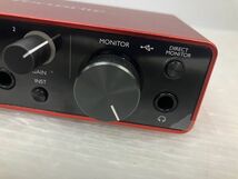 HS729-24012-094【ジャンク】Focusrite フォーカスライト Scarlett スカーレット 2i2 オーディオインターフェイス 通電確認済み_画像5