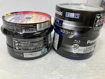 HS741-240127-094【未開封】1回録画用ブルーレイディスク 30枚入り 3つセット 25GB Panasonic BD-R タフコート +TDK BD-RE 10枚入り_画像2