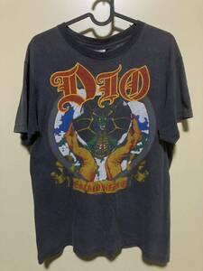 80s USA製 DIO 1984年ツアーTシャツ M コットン Hanes ロニー・ジェイムス・ディオ Ronnie James Dio レインボー　rainbow ブラックサバス