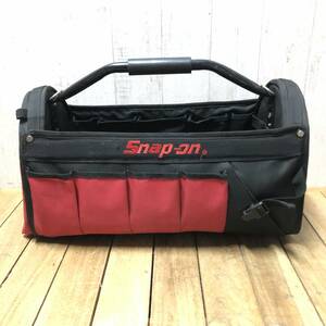 ▼Snap-on ツールバッグ 工具バッグ 工具入れ 工具箱 オカモチ 収納 レッド×ブラック 赤 黒 大容量 スナップオン