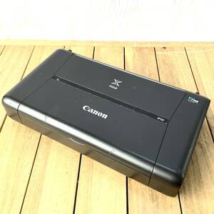 ▼【通電OK】Canon PIXUS iP110 インクジェットプリンター モバイルコンパクト 無線LAN 黒 A4 小型 軽量 印刷機 周辺機器 動作未確認