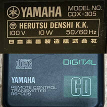 ▼YAMAHA CDX-305 CDプレーヤー ナチュラルサウンド コンパクトディスクプレーヤー 黒 オーディオ機器 ヤマハ リモコン付き ジャンク_画像5