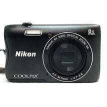 ▼Nikon COOLPIX S3700 コンパクトデジタルカメラ NIKKOR 8X WIDE OPTICAL ZOOM VR 4.5-36.0mm 1:3.7-6.6 ブラック ニコン 動作未確認_画像2