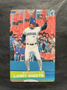 カルビープロ野球カード 92年 No.192 L・シーツ 大洋 横浜 1992年 ① (検索用) レアブロック ショートブロック ホログラム 金枠 地方版