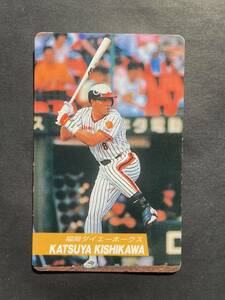 カルビープロ野球カード 92年 No.131 岸川勝也 南海 ダイエー 1992年 ① (検索用) レアブロック ショートブロック ホログラム 金枠 地方版