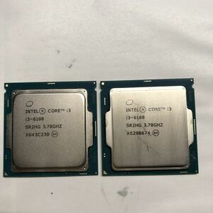 Intel CPU Core i3-6100 SR2HG 3.70GHz 2個セット/2