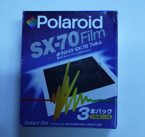 Polaroid / ポラロイド SX-70用フィルム (３本パック ) 期限切れ / 未開封品　!!