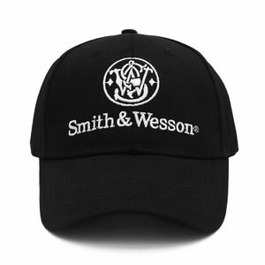 Smith & Wesson スミス＆ウェッソン 刺繍 キャップ 帽子 黒