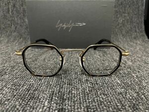 【ヨウジヤマモト メガネフレーム】YOHJI YAMAMOTO YY1066 127 46□25-150 未使用 美品 伊達眼鏡 鼈甲柄 ゴールド