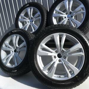 PCD112 超美品, 21年製バリ山 冬用 BMW G05 X5 G06 X6 スタッドレス タイヤ 265/50R19 8.5j 5穴 5H 19インチ ダンロップ スマートライン365