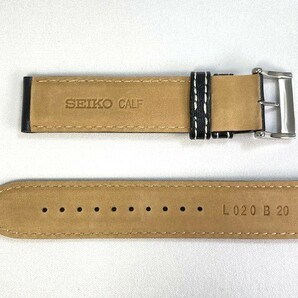 L020012J0 SEIKO プロスペックス 20mm 純正レザーベルト ブラック SSC009P3/SSC009PG/V172-0AC0用 ネコポス送料無料の画像3