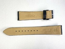 C007013J9 SEIKO グランドセイコー 18mm 純正革ベルト クロコダイル ブラック SBGW033/9S64-00B0用 ネコポス送料無料_画像3