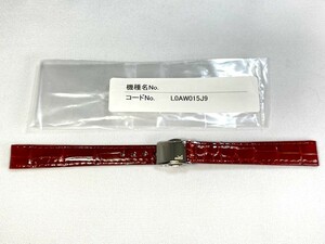 L0AW015J9 SEIKO ルキア 13mm 純正革ベルト クロコダイル レッド SSVW094/SSVW094J/1B22-0BC0用 ネコポス送料無料