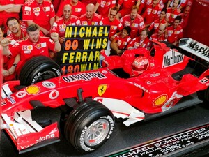 新品マテル1/18フェラーリ248F1ミハエル　シューマッハ2006 イタリアGPFerrari190勝記念モデルオリジナルアップグレードマルボロタバコ仕様