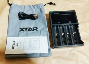 XTAR VC4SL リチウムイオン ニッケル水素充電池 ニカド電池 充電器 4スロット Type-Cポート 箱アリ