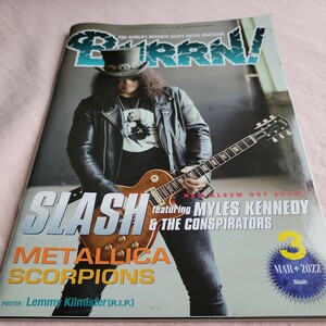 BURRN! 2022年3月号 SLASH、METALLICA、SCORPIONS 他