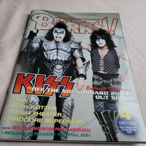 BURRN! 2022年4月号 KISS、DREAM THEATER、HARDCORE SUPERSTAR 他