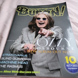 BURRN! 2022年10月号 Ozzy Osbourne、STRATOVARIUS、MACHINE HEAD 他